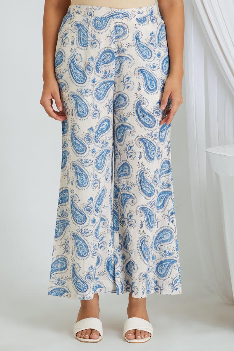 Blue Hand Block Printed Cotton Co-ord Set - Set of 2