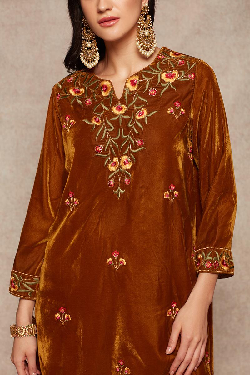 Honey gold Kurta and salwar set