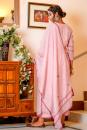 Rose Pink Embroidered Chanderi Dupatta