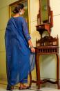 Royal BlueEmebroidery Chanderi Suit set of 3