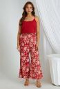 Red Hand Block Printed Cotton Co-ord Set - Set of 2