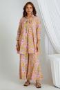 Pink Hand Block Printed Cotton Co-ord Set - Set of 2