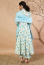 Blue Mukaish Work Chanderi Silk Dupatta