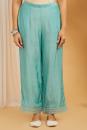 Sea Green Cotton Silk Pants