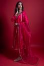 Hot Pink Pure Gaji Silk Suit Set