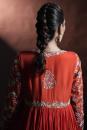 Rust Orange Anarkali Suit Set