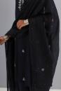 Black Embroidered Chanderi Dupatta