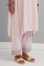 Lilac Pink Embroidered Cotton Pant