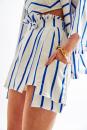 dark blue- white Mid Even Stripes monalisa coord set