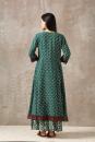 emerald green kurta and palazzo set 