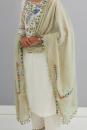 Off White Embroidered Chanderi Kurta