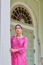 Pink Embroidered Cotton Chanderi Kurta with Palazzo